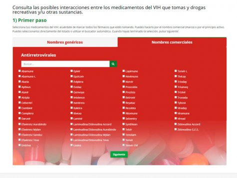 Desarrollo aplicaciones web Barcelona - Infodrogas VIH